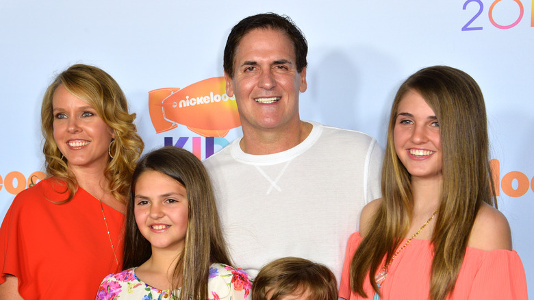 Mark Cuban with family
