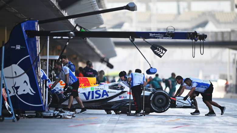 Red Bull Formula 1 car during testing
