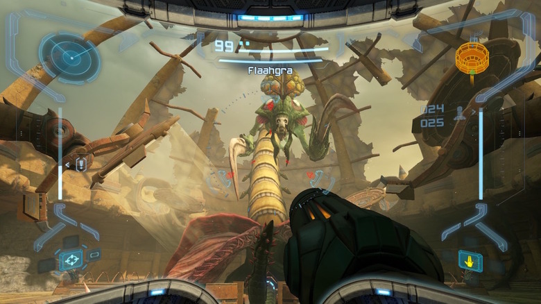 Fighting the Flaahgra boss