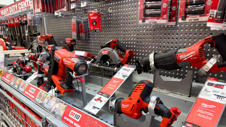 Milwaukee tools in store