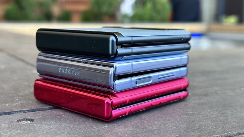 phones stacked
