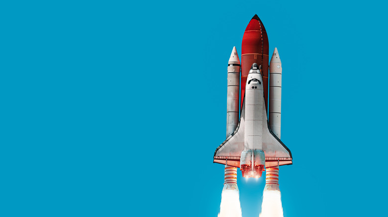 NASA+ logo on black background