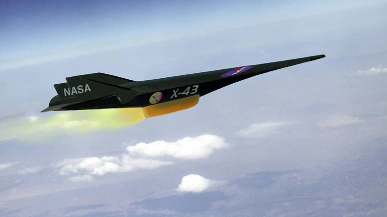 An artist's conception of the X-43A Hypersonic Experimental Vehicle, or 