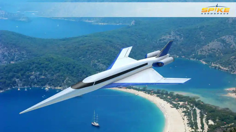 Concept art of Spike Aerospace's S-512 Diplomat supersonic jet