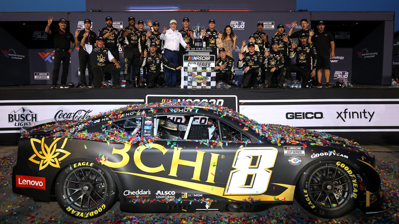 Kyle Busch in victory lane after 2023 NASCAR Cup series win