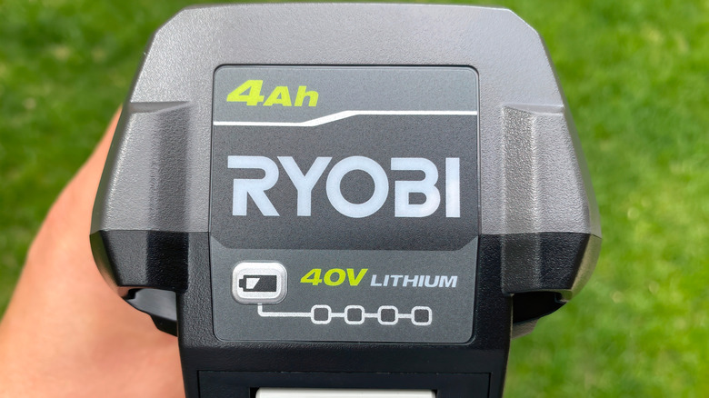 a front view image of a rechargeable Ryobi 40V