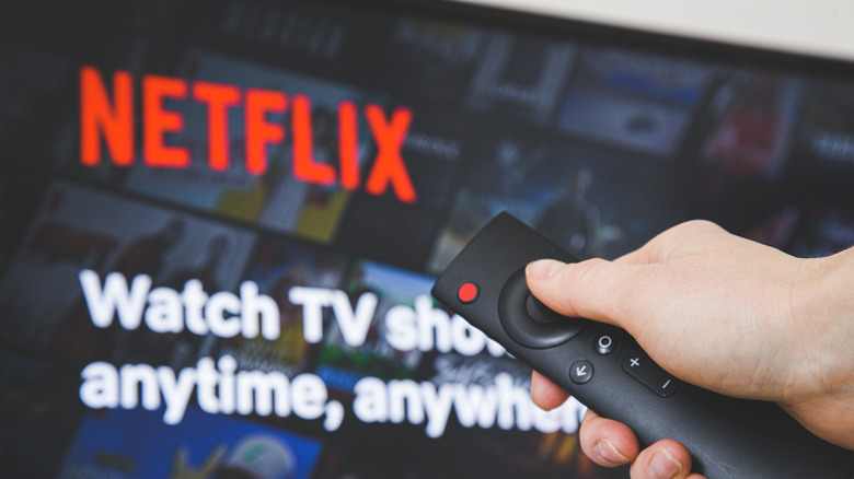 Netflix login screen TV
