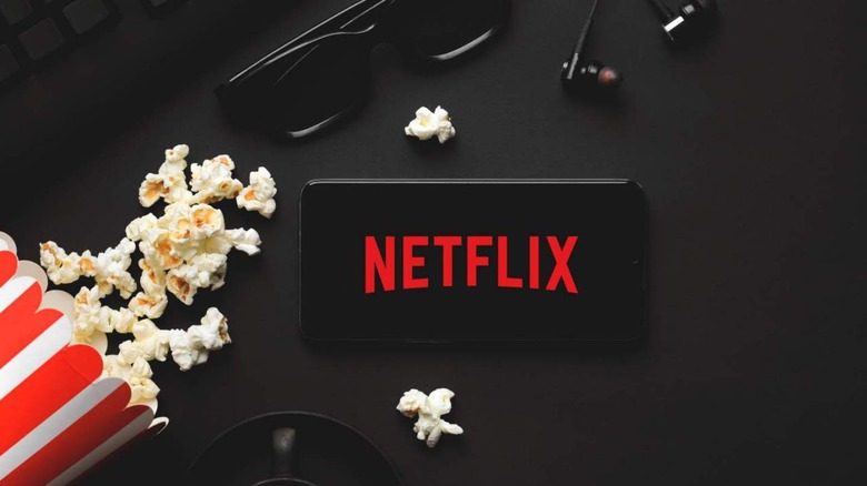 Netflix on a smartphone