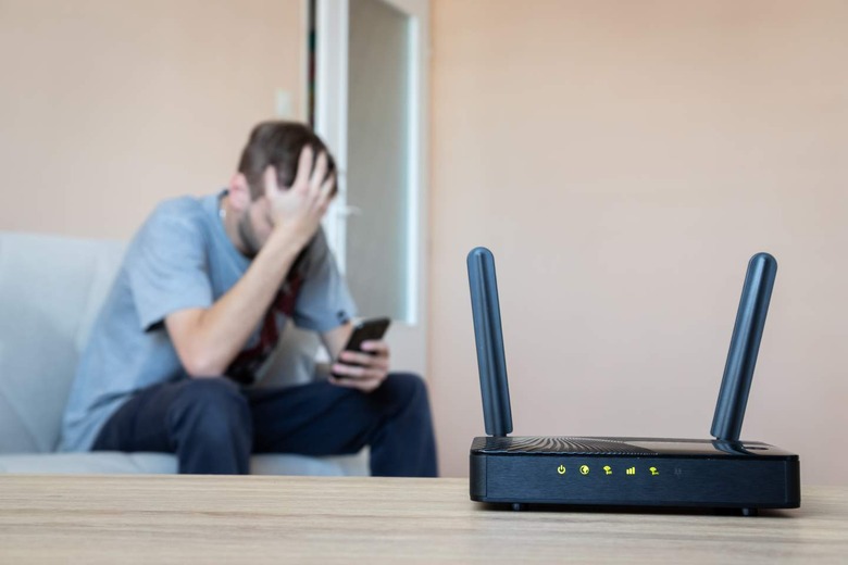 Man having issues with router
