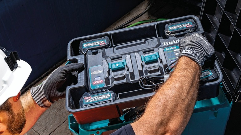 Makita MakTrak storage in use