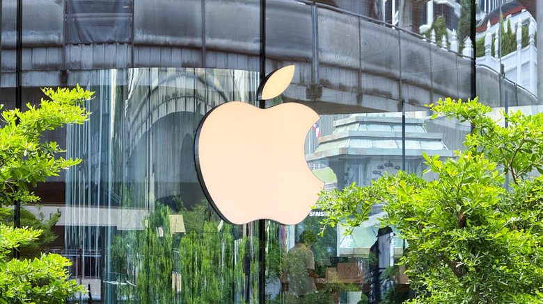 apple logo is seen outside of an apple store in Bangkok