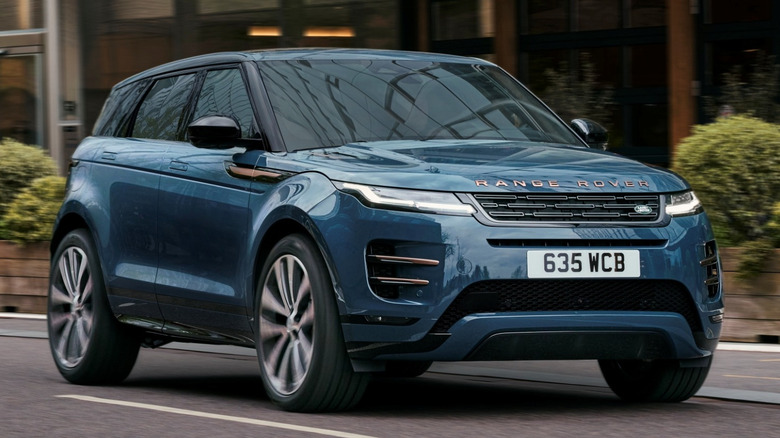 Range Rover Evoque on the road