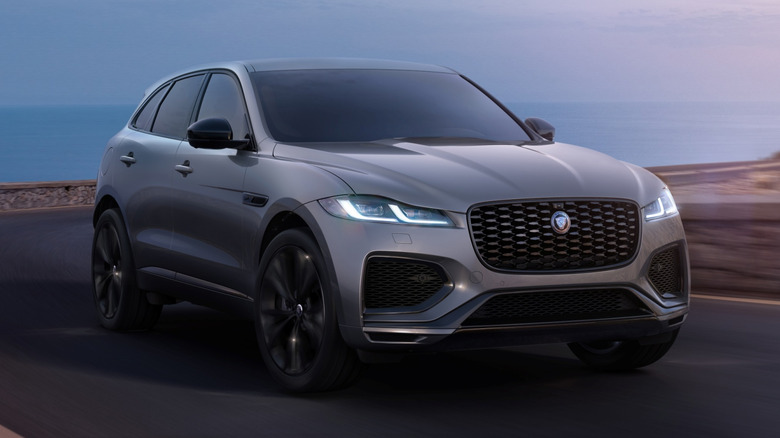 Jaguar F-Pace on the road