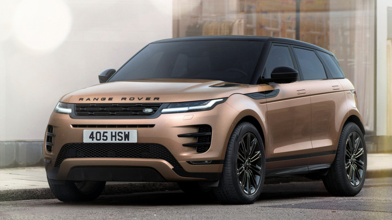 Land Rover Range Rover Evoque parked in the city