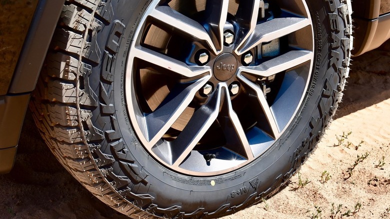 A Falken Wildpeak tire, their premier large SUV all terrain offering