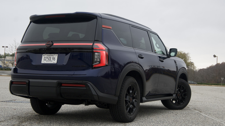 2026 Nissan Armada Pro-4X rear 3/4 view
