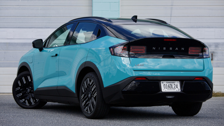 2026 Nissan Leaf rear 3/4 view