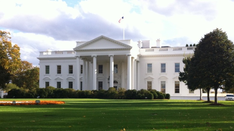 North side of the White House in Washington DC