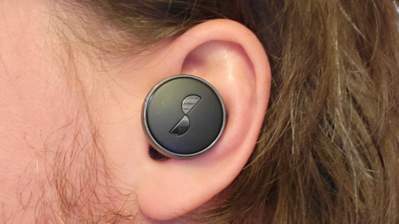 The buds in an ear