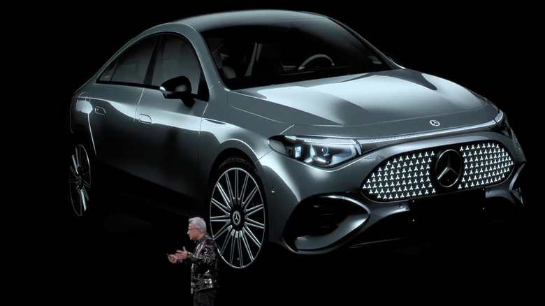 Nvidia CEO Jensen Huang on stage.