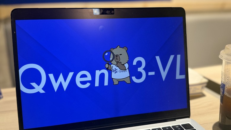 Qwen3-VL on a laptop.