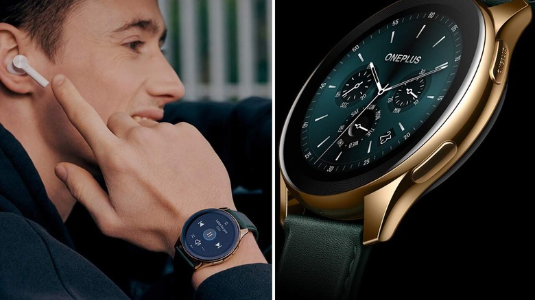 OnePlus watch paired with wireless headphone 