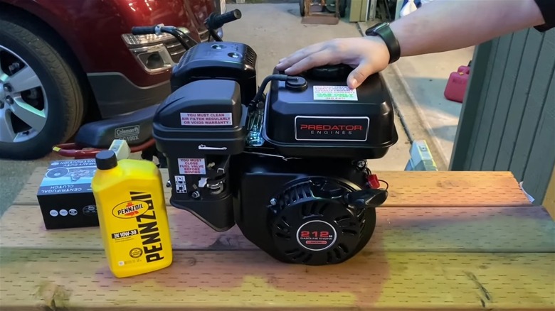 212cc Predator Engine on table