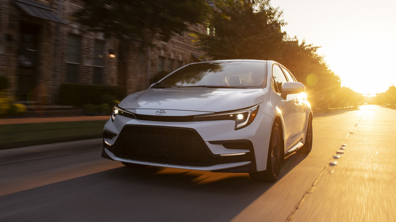 2023 Toyota Corolla front end driving