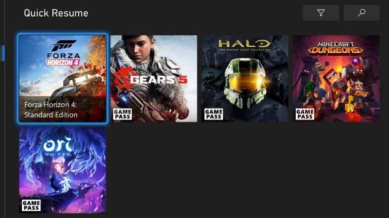 Quick resume games on Xbox Series X|S
