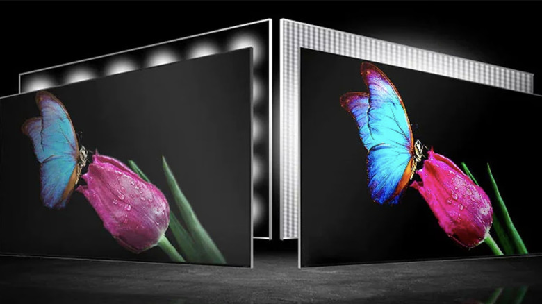 QNED and OLED TV images