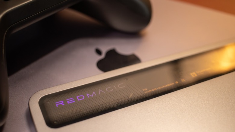the Redmagic Astra placed on an iPad