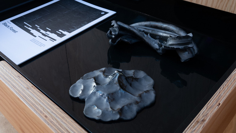 Rivian sample colors out of clay sculptures