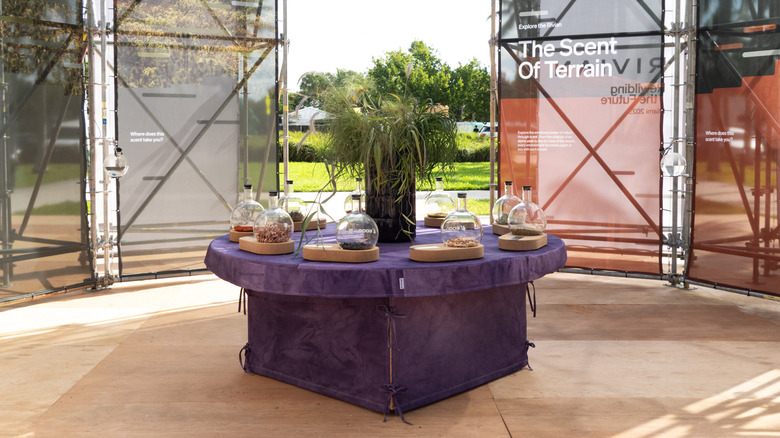 Rivian Art Basel scents display