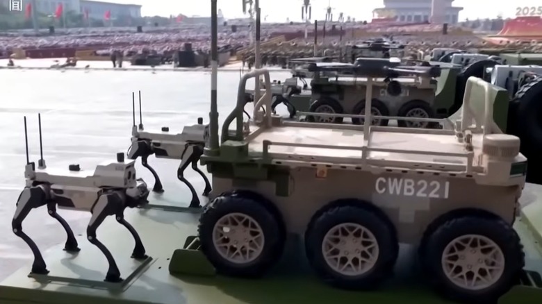 Robot Wolves and other drones on display during China's 2025 Victory Day Parade