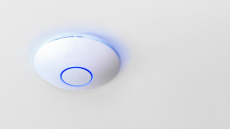 Wireless access point on ceiling