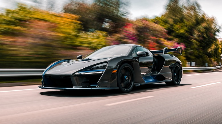 McLaren Senna driving at speed