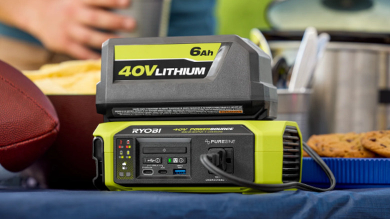 The Ryobi 40V 300W Power Source/Charger