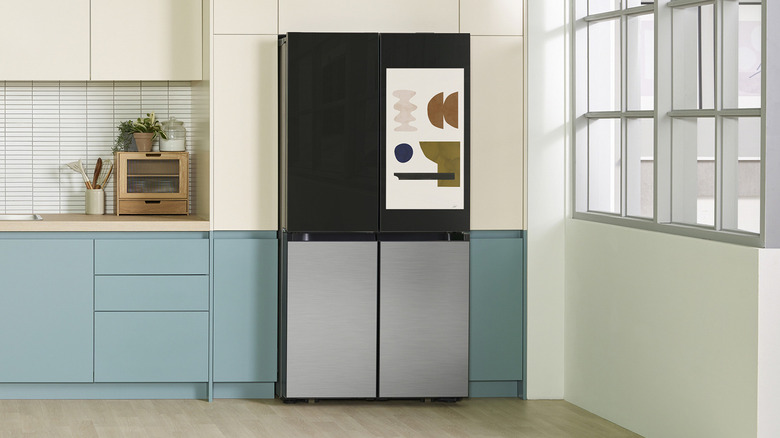 Samsung Family Hub fridge in a modern home kitchen