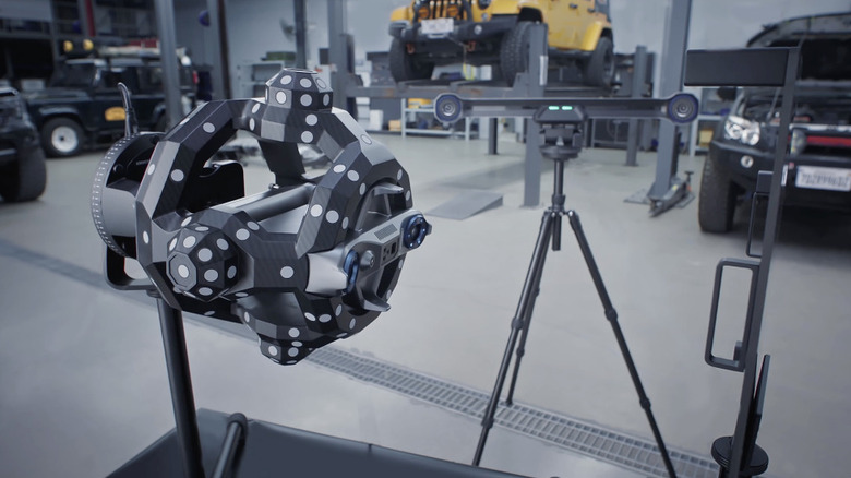 Revopoint Trackit on a stand