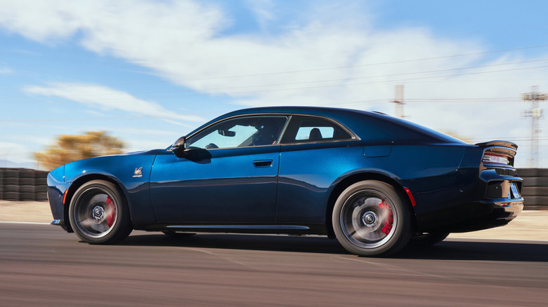 2025 Dodge Charger Daytona Scat Pack driving on road