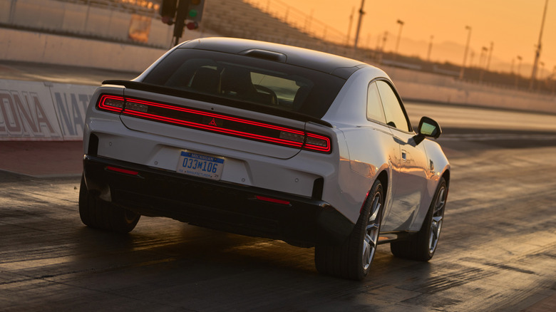 2025 Dodge Charger Daytona Scat Pack on drag strip