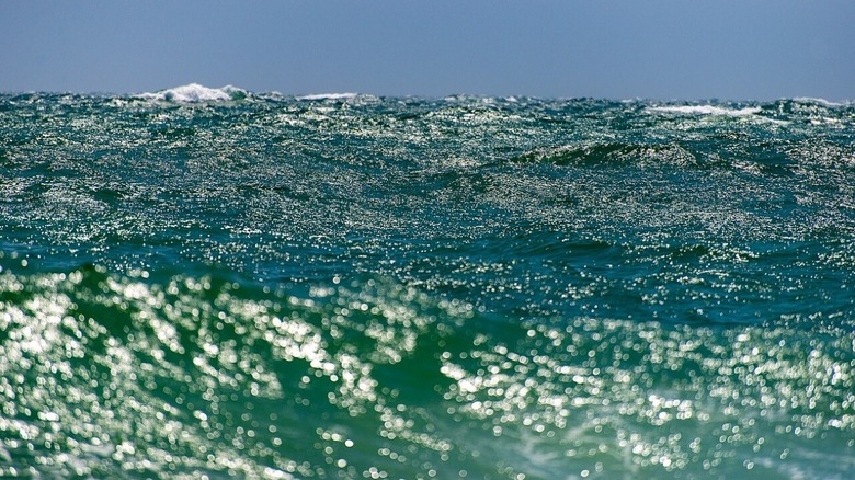 Photograph of the Atlantic Ocean near the coast of Nantucket.