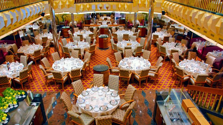 cruise ship dining room table chair