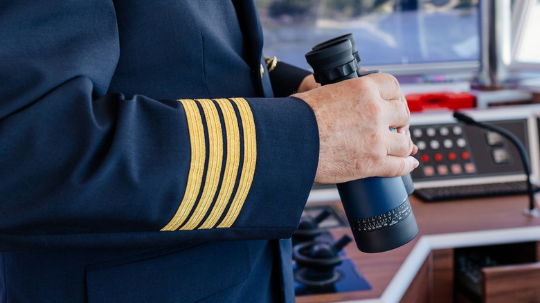 cruise ship captain binoculars
