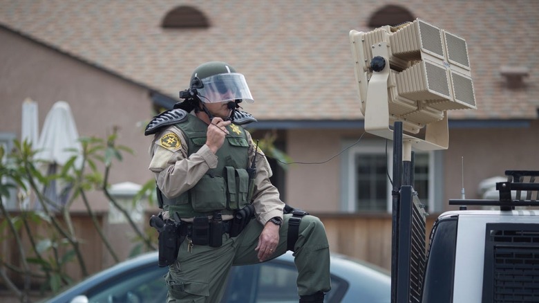 long range accoustic device sound cannon police