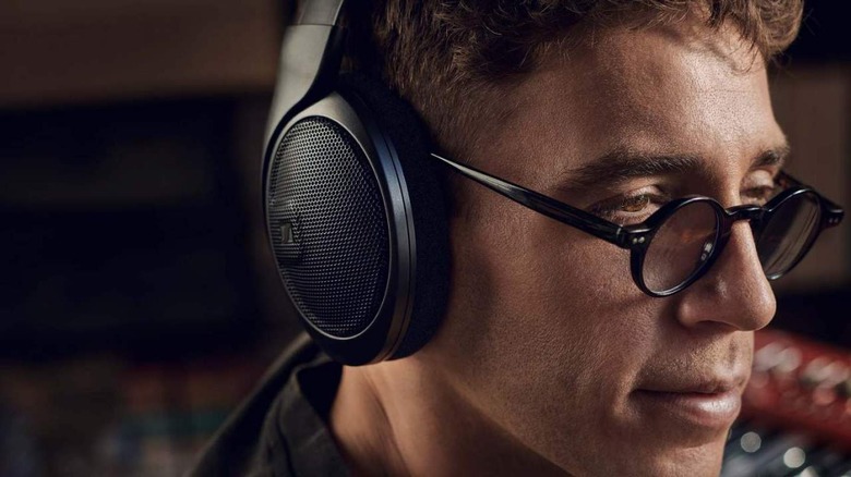 Man wearing headphones