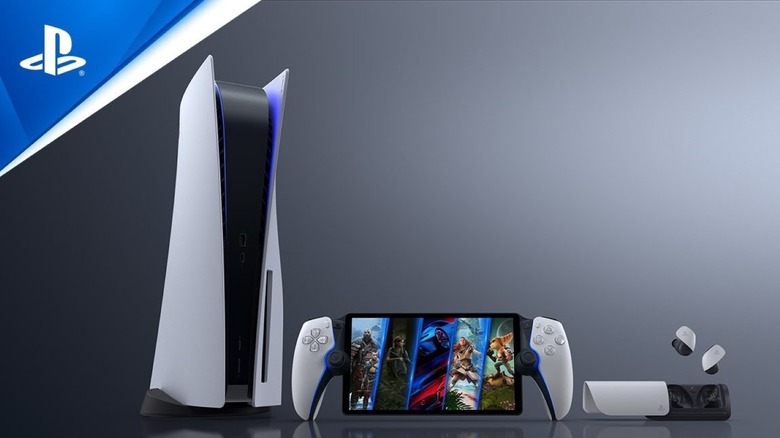 Project Q prototype with PS5 earbuds
