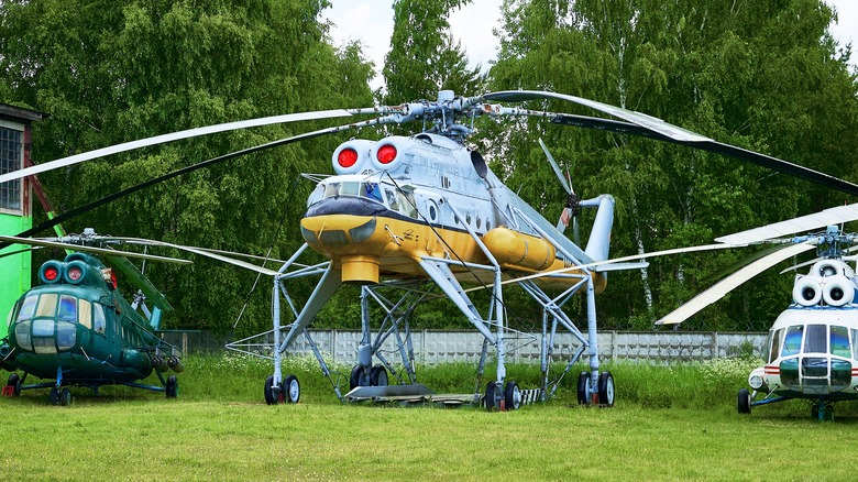 Mi-10 helicopter at Russian museum