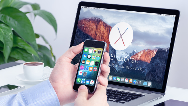 MacBook displaying El Capitan screen