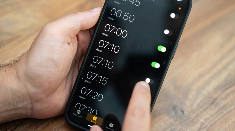 Multiple alarms on iPhone